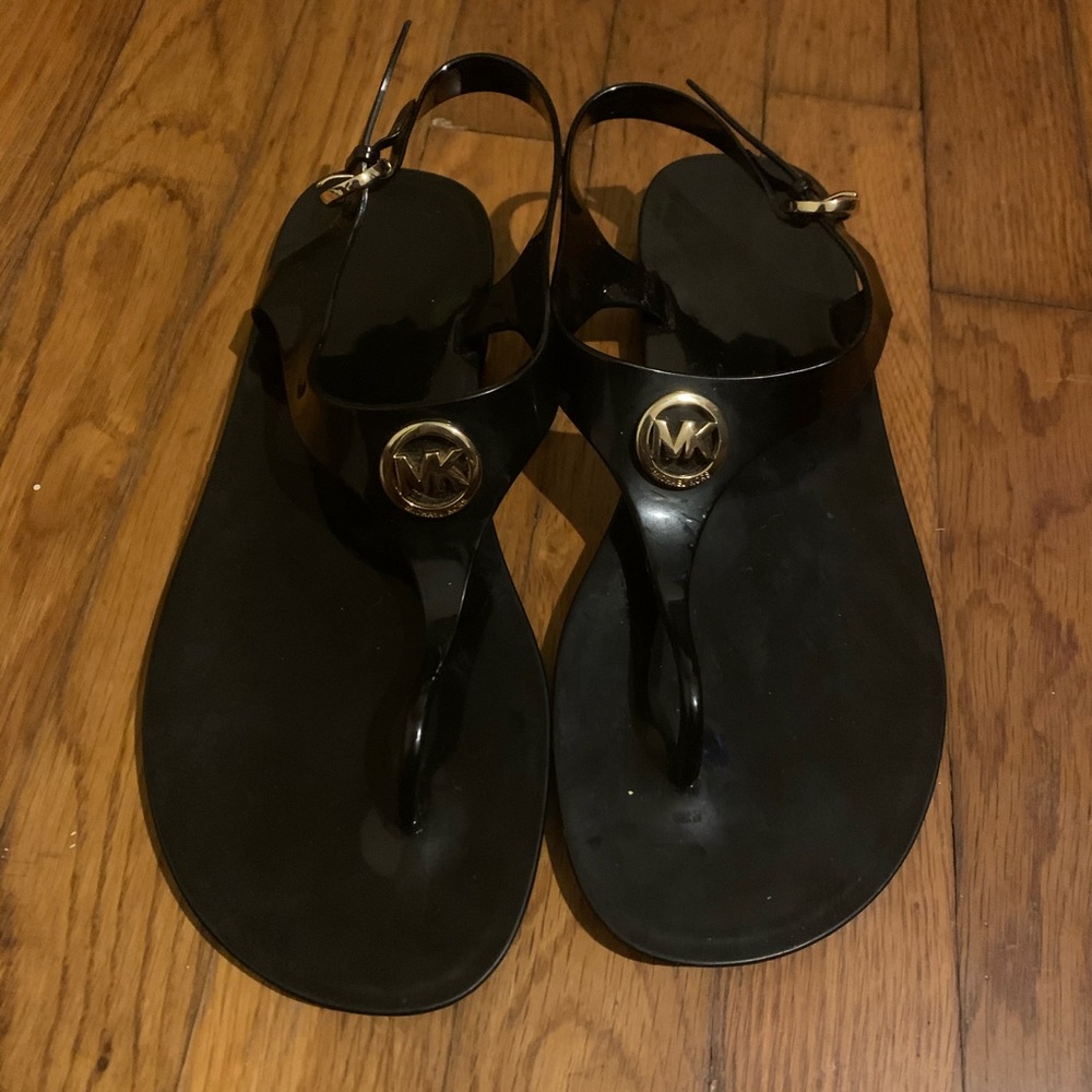 Mk black sandals